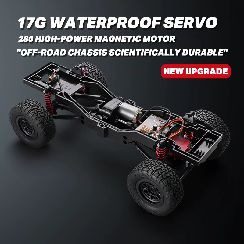 MN MN300 RC-Auto, ferngesteuertes Kletter-Offroad-Auto, 1:12, mit Beleuchtung - Bild 4