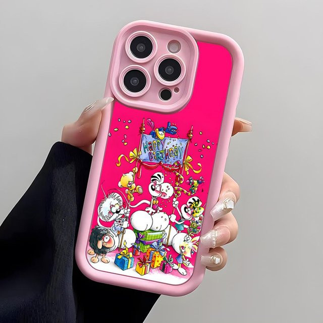 Diddl Handyhülle aus weichem Silikon für Apple iPhone in Rosa - Bild 1