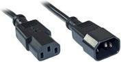 35er Bulk-Pack InLine Kaltgeräteverlängerung C13 auf C14 in Schwarz, 2m - Bild 1
