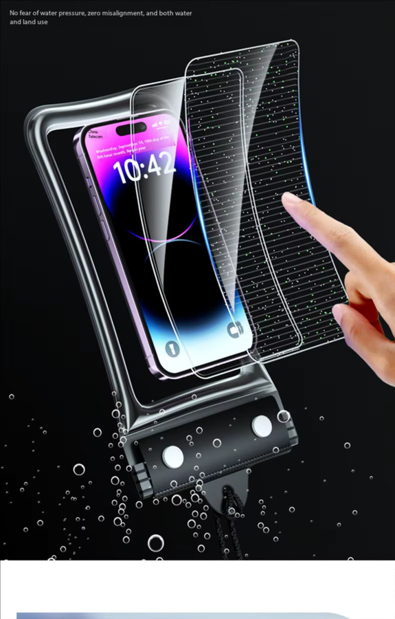 BEIQIU Wasserdichte Handytasche in Schwarz für iPhone, Samsung, Huawei und Xiaomi - Bild 5