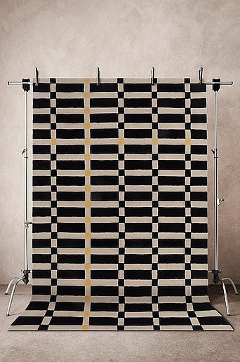 Jotex Wollteppich Fiorella in Multicolour und Schwarz mit geometrischem Design, B/T: 200 x 300 cm - Bild 1