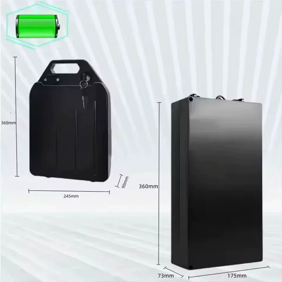 Wasserdichte Lithium-Batterie für Harley Citycoco Elektromotorräder 60V 20Ah-40Ah inklusive 67,2V Ladegerät in Schwarz - Bild 4