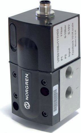 IMI Norgren Druckregelventil VP5008BJ111H00 aus Aluminium in Schwarz - Bild 1