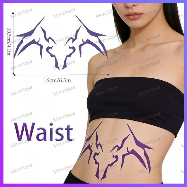 HUNTR/X Rumi und Jinu Kollektion Temporäre Tattoos, Unisex - Bild 1