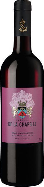 Château de la Chapelle Rotwein Blaye Côtes de Bordeaux, Merlot & Cabernet Sauvignon, 2020, trocken, 0,75 l - Bild 1