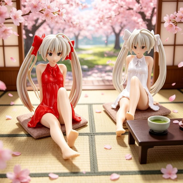 Bandai Yosuga No Sora Kasugano Sora PVC-Figur, Rot-Weißes Outfit - Bild 1