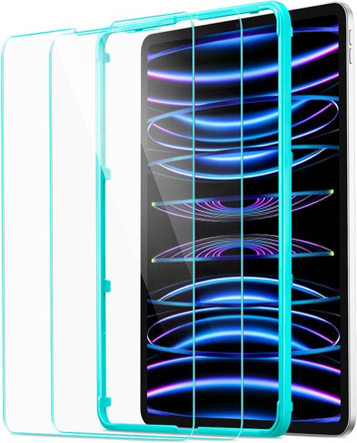 ESR Schutzfolie aus gehärtetem Glas für Apple iPad Air (2022), iPad Pro 11 (2021) und iPad Air (2020), transparent, 2er-Set mit Vollverklebung - Bild 1