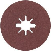Bosch X-LOCK Fiberschleifscheibe R444 Expert für Metall, Durchmesser: 125 mm, Körnung: 120, Farbe: Braun - Bild 1