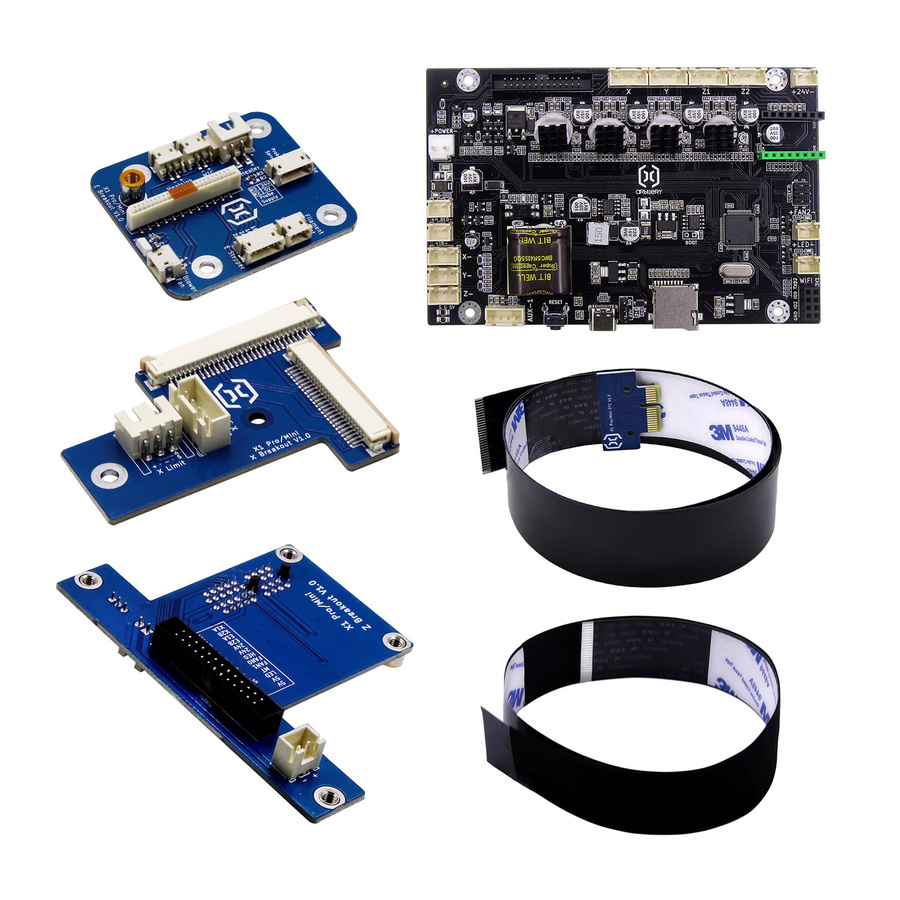 Artillery-3D Sidewinder X3 Plus/Pro Kabelsatz für Extruder-Übertragungsplatte E, X, Z, PCB und Motherboard in Blau - Bild 2
