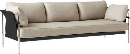 HAY Can 2 0 3-Sitzer Sofa in Beige mit Stoffbezug und Metallgestell - Bild 1