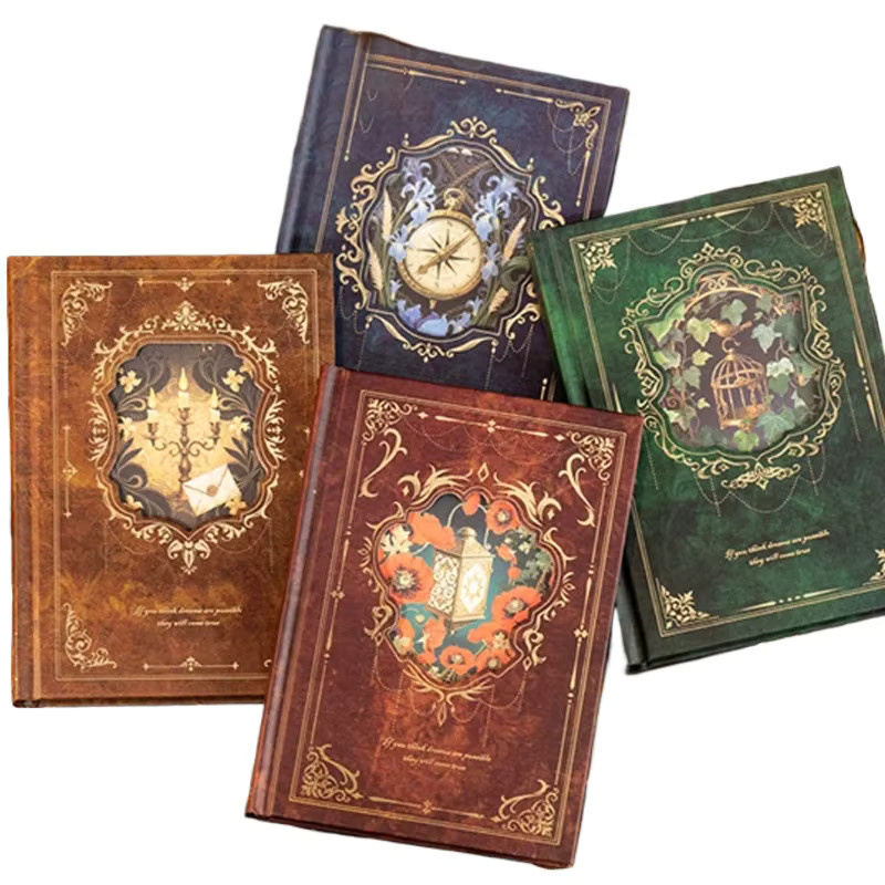 Distant Song Serie Beschreibbares Heißprägebuch in Grün mit Hardcover und Blanko-Papier für die Schule - Bild 5