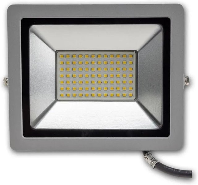 ChiliTec LED Fluter CTF-SLT 50 in Grau mit 50W und 5220lm, IP44 Schutzklasse - Bild 1