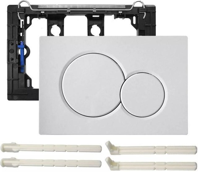 Geberit Sigma 01 Doppel-Druckspültaste Betätigungsplatte für WC Unterputzspülkasten in Weiß - Bild 1