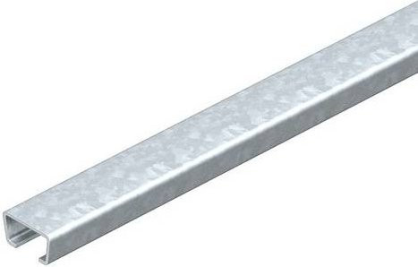 OBO Bettermann Profilschiene in Silber, L: 2000 cm, B: 3,5 cm, H: 1,8 cm - Bild 1