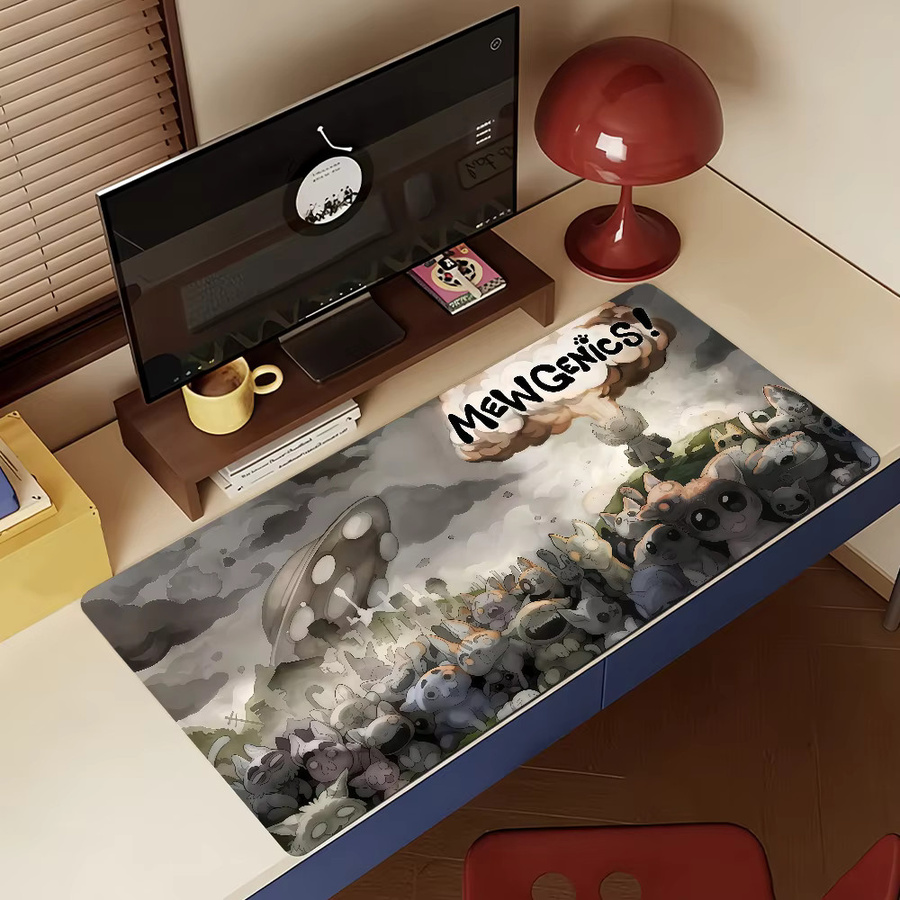 Mewgenics Mauspad für Computer und Laptop, rutschfeste Gummi-Mausmatte für Gamer in Multicolour - Bild 4