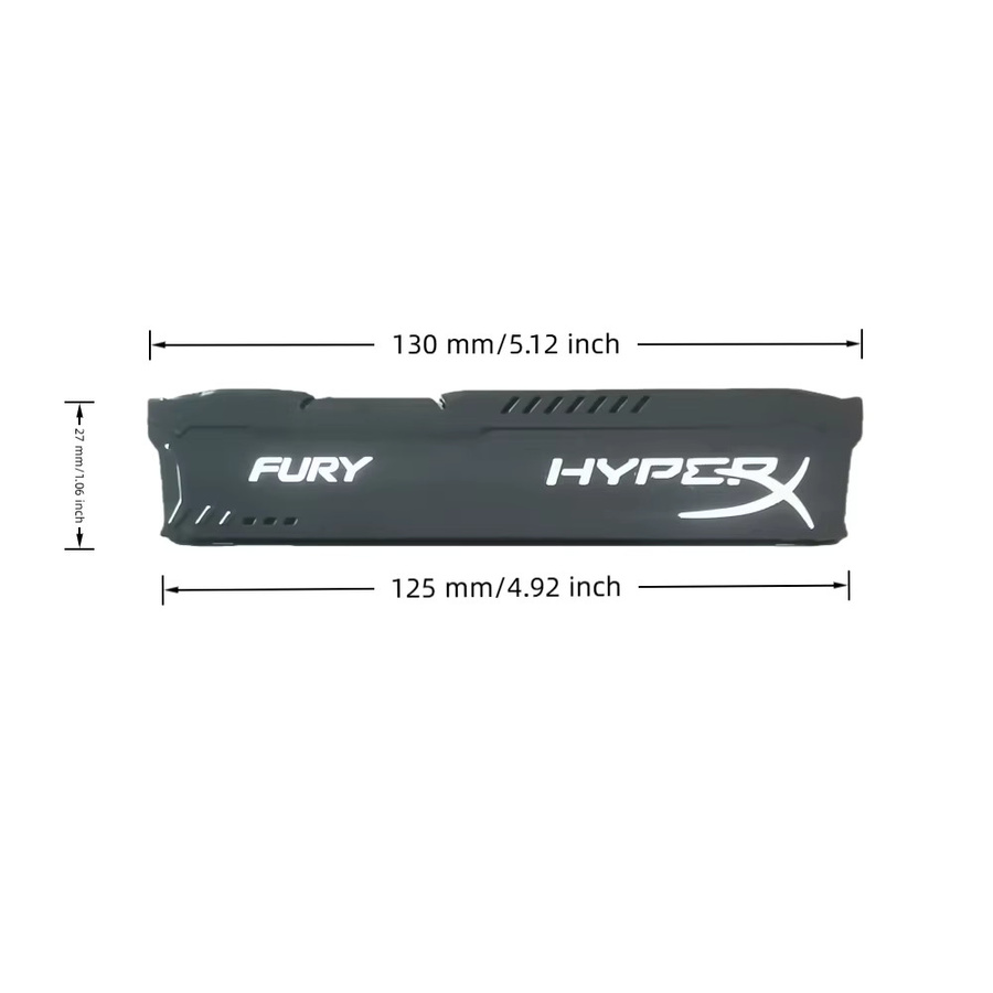TISHRIC RAM-Kühlkörper Radiator RAM Armor Vest für DDR2 DDR3 DDR4 DDR5 in Schwarz und Blau - Bild 2