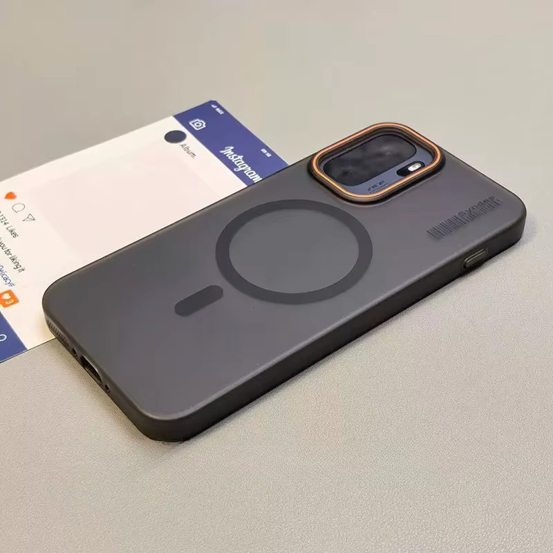 Luxuriöse magnetische Schutzhülle für OnePlus Ace 6T 6 Turbo 6 in Transparent Grey mit kabellosem Laden - Bild 1
