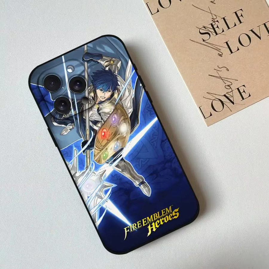Fire Emblem Handyhülle für Apple iPhone 15 14 13 12 11 Pro Max X Xs Xr Schutzhülle Schwarz - Bild 4