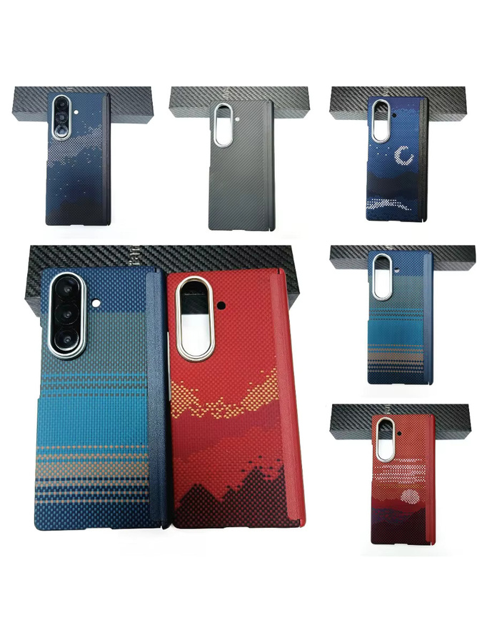 Schlanke Aramid-Carbonfaser-Hülle für Samsung Galaxy Z TriFold Fold 7 mit MagSafe-Kompatibilität und stoßfester Rückseite - Bild 5