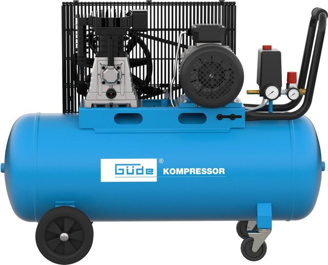 Güde Kompressor 580/10/100 in Blau mit 100 l Lufttank und 10 bar Druck in 400 V Ausführung - Bild 1