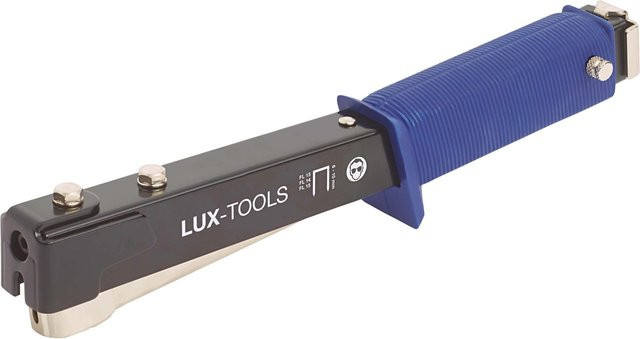 LUX-TOOLS Hammertacker für Feindrahtklammern in Blau, 6 mm - 10 mm - Bild 1