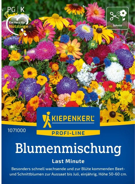 Kiepenkerl Blumenmischung Last Minute Sommer Blumensamen Multicolor für Blumenbeete und Gemüsegärten - Bild 1