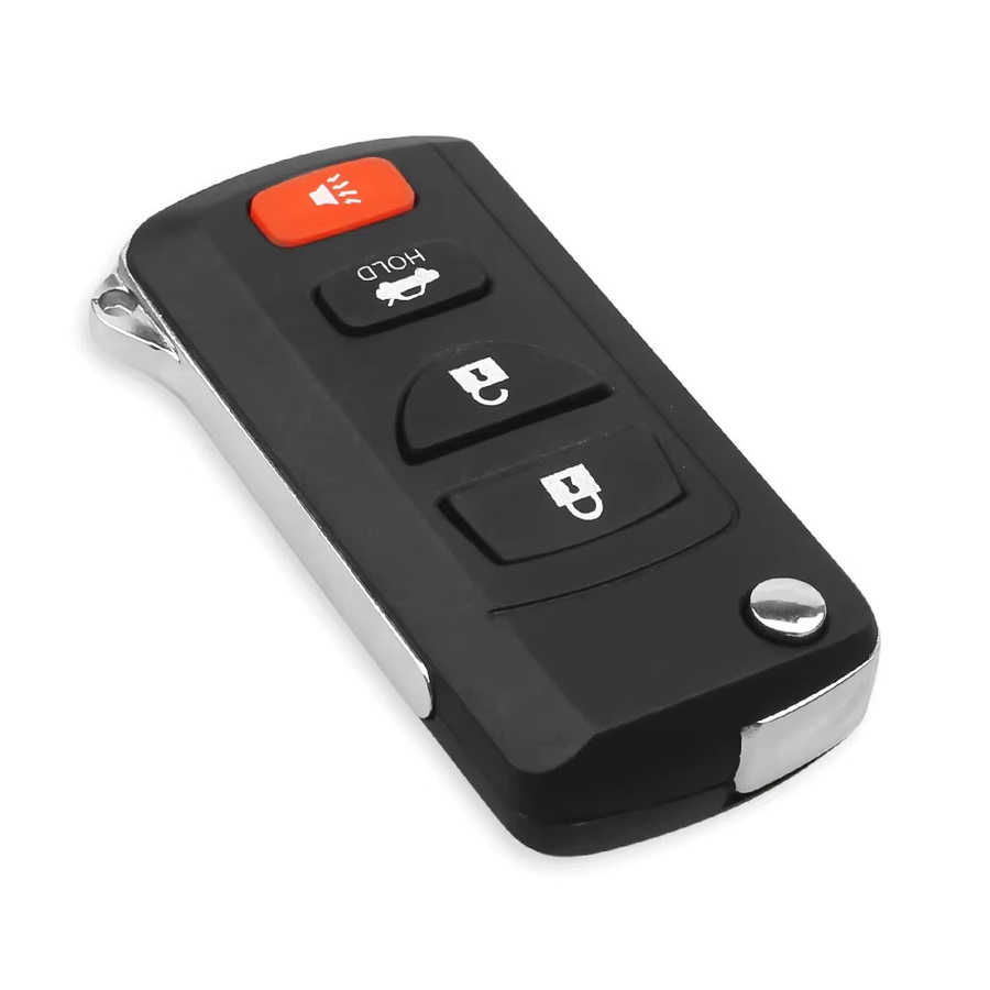 KEYYOU Flip Folding Fernbedienung Auto Schlüssel Shell für Nissan und Infiniti in Schwarz - Bild 4