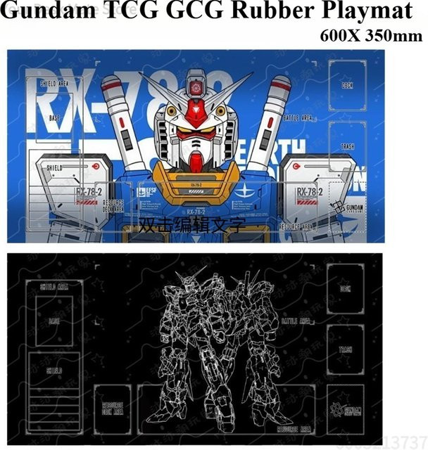 Bandai Mobile Suit Gundam Custom Rubber Playmat, Zubehör, Gummi - Bild 1