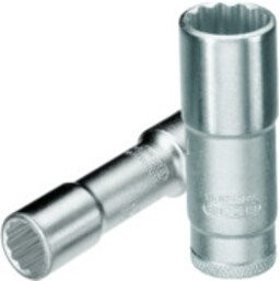 Gedore Steckschlüsseleinsatz 12-kant, 3/8 Zoll Antrieb, Weite: 19 mm, Farbe: Silber - Bild 2