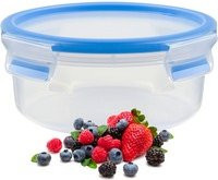 Emsa CLIP & CLOSE Frischhaltedose transparent blau 0,85 Liter - Bild 1