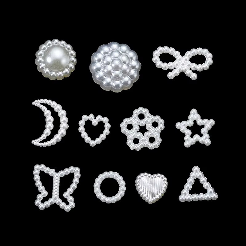 eelhoe Abstandshalterperlen Blumen Herz Stern Mond, 100 Stück, Unisex - Bild 2