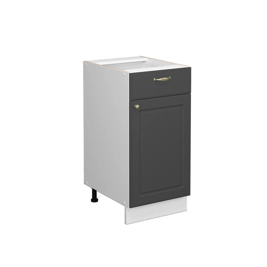 Vicco Midischrank Fame-Line Anthrazit-Gold/Weiß B/H: 40 x 82 cm - Bild 2
