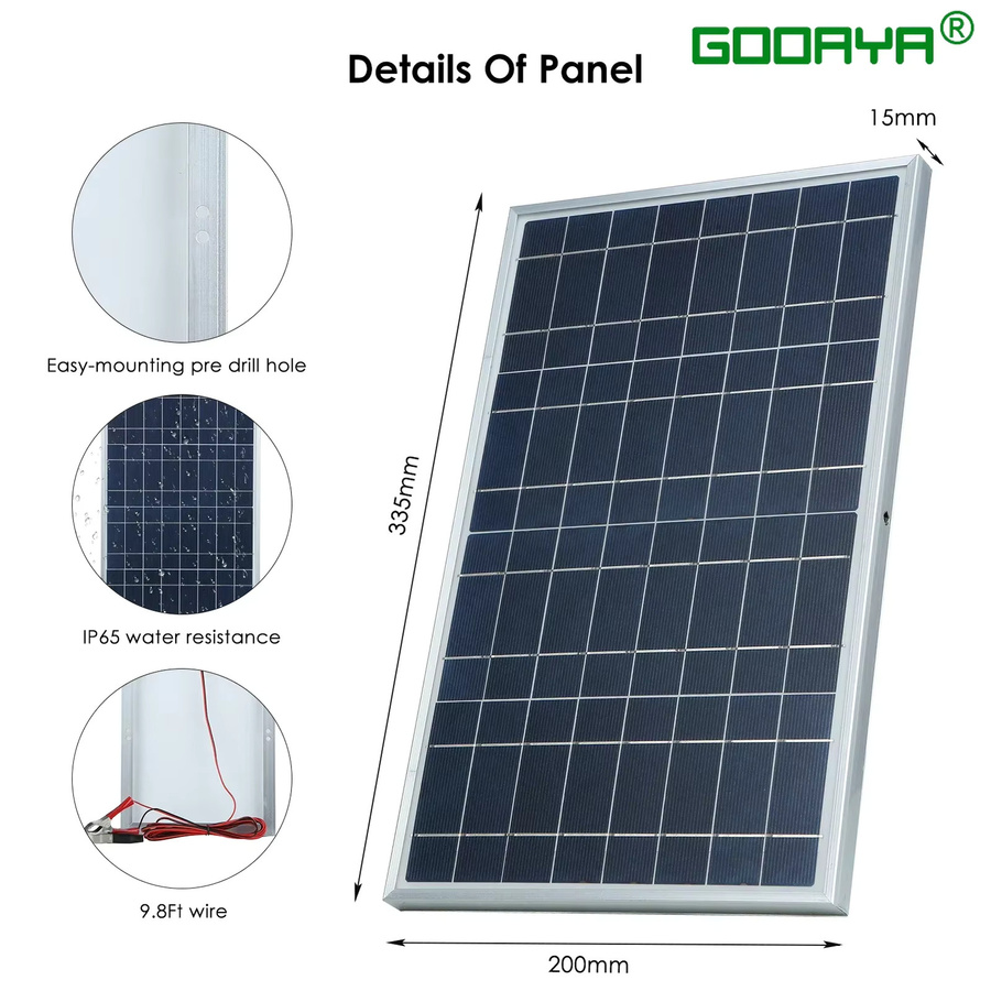 SNQP Solarpanel Set mit 100 A Controller für Camping, Wohnmobil und Zuhause, 12 V Photovoltaik Power Bank Kit mit Schnellladegerät, 300 W/600 W - Bild 3