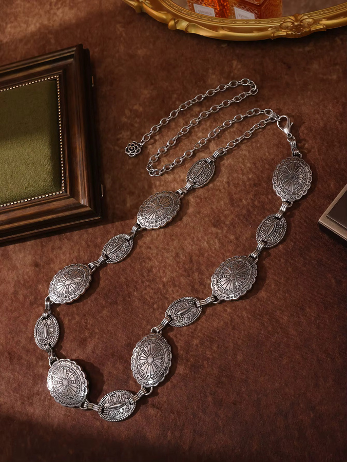 Bauchkette Damen, Silber, Vintage - Bild 2