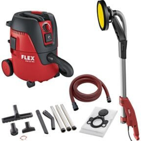 FLEX Wand- und Deckenschleifer Giraffe GE 5 mit VCE 22 M Staubabsaugung Klasse M in Rot - Bild 1