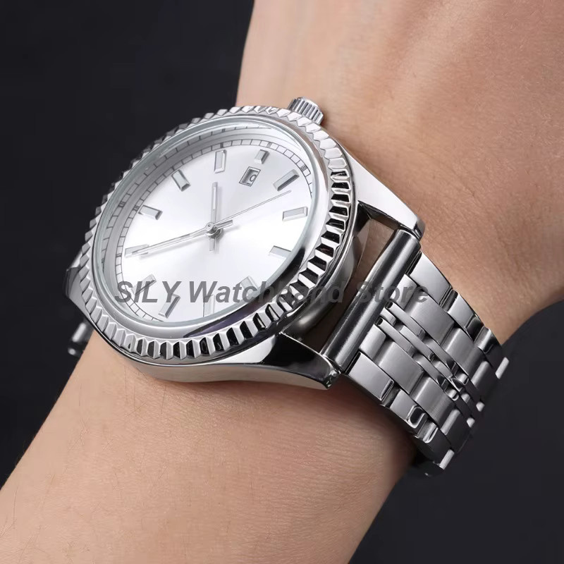asukaband Uhrenarmband Edelstahl, Silber, Faltschließe - Bild 2