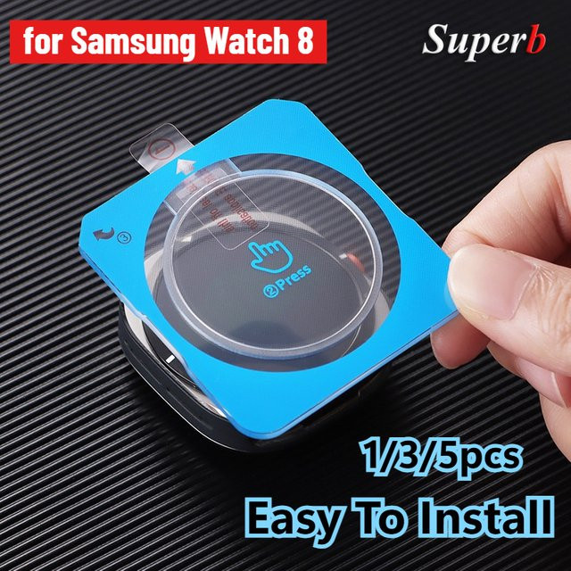 Samsung Galaxy Watch 8 Classic und Watch8 40 mm / 44 mm Displayschutz aus gehärtetem Glas, transparent, HD klar - Bild 1