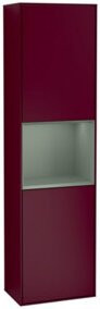 V&B Hochschrank Finion mit LED-Beleuchtung und Glastüren, B/T/H: 41,8 x 15,0 x 151,6 cm - Bild 1