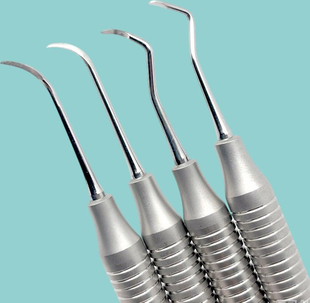 RunaDent Dental-Scaler-Set, 4-teilig, Edelstahl - Bild 1