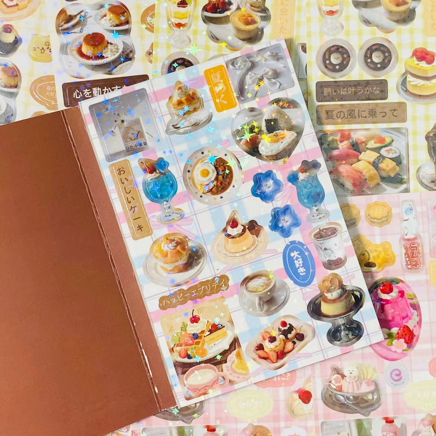 Journamm Handgemachte kreative DIY-Aufkleber für Tagebuch und Scrapbooking, 30 Blatt, Multicolour - Bild 3
