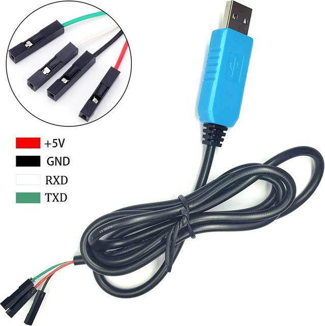 UICPAL USB zu TTL RS232 Serielles Download-Kabel PL2303TA in Blau - Bild 1