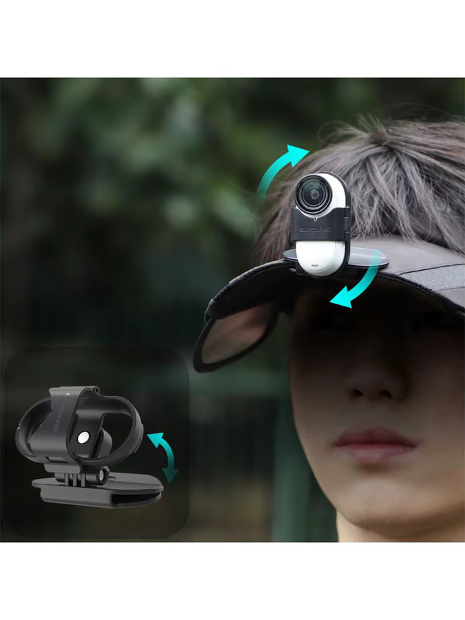Insta360 Rucksack-Clip 360-Grad-Fixierklemme als Kamerahalterung für Insta360 GO 3 und GO 3S in Schwarz - Bild 6