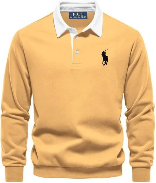 MINISO Polo Ralph Lauren Langarm-Polohemd, Damen, beige, XXL - Bild 1