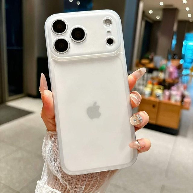 YULIN Stoßfeste TPU Schutzhülle für iPhone 16 in Transparent oder Weiß mit vollständigem Kameraschutz - Bild 1