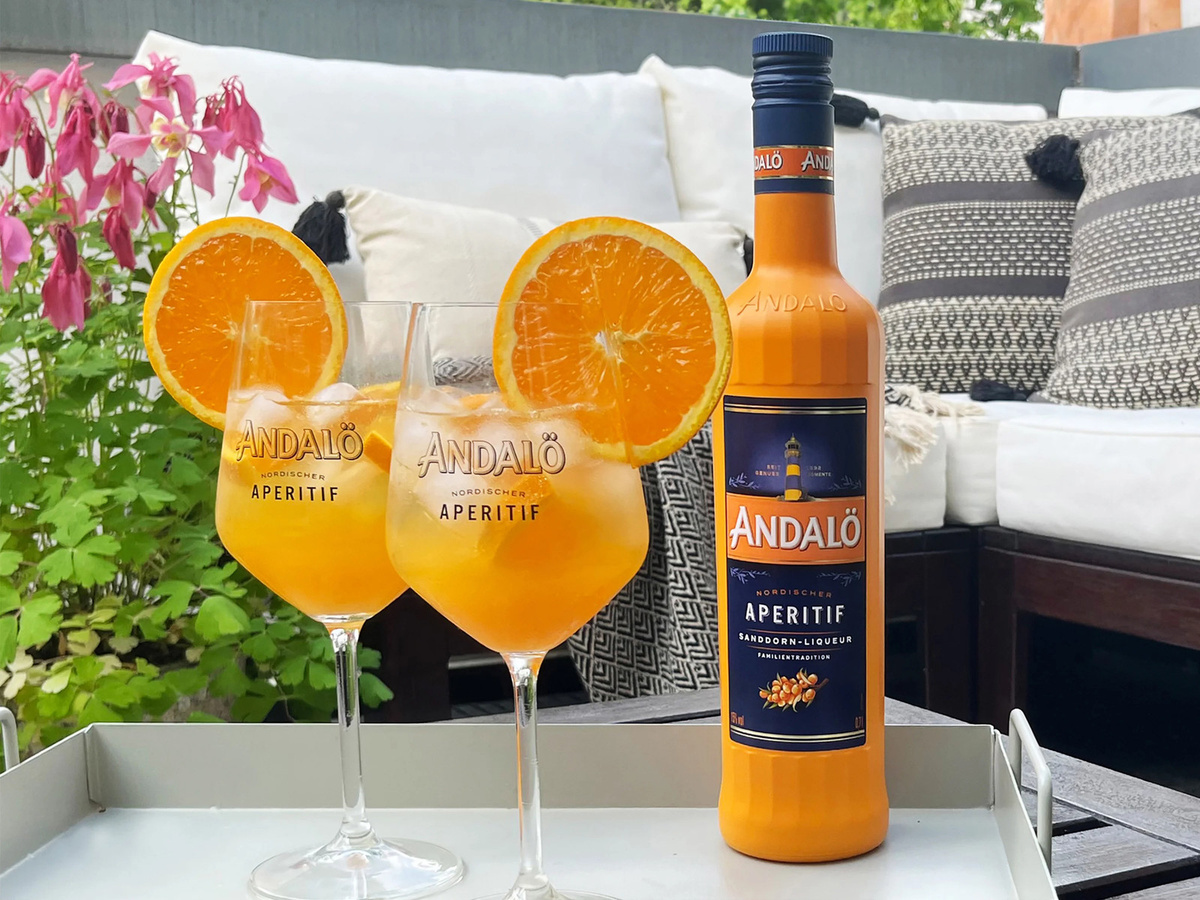 ANDALÖ Nordischer Aperitif Sanddornlikör 0,7 l - Bild 3