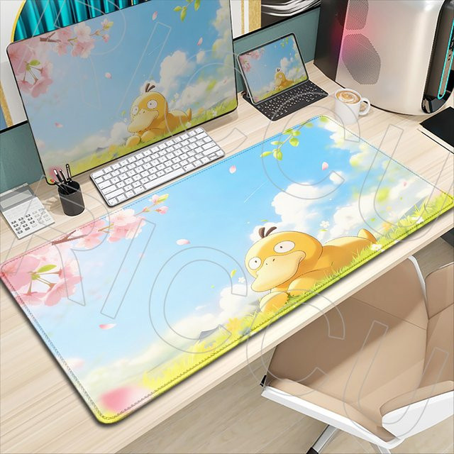 Potdemiel Mauspad Anime Pokemon Psyduck XXL Gaming Schreibtischunterlage Multicolour - Bild 1