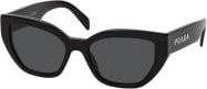 Prada PR A09S Sonnenbrille Cat Eye, Kunststoff, schwarz, grau, Damen - Bild 1