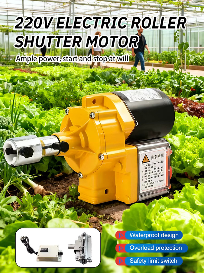 Automatischer Gewächshausfolien-Aufrollmotor für die Landwirtschaft mit AC 220V Hochleistungs-Elektrofolienroller zur Belüftung - Bild 7