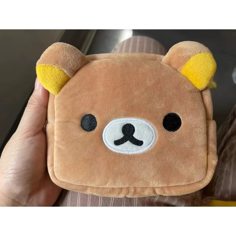 TAKARA TOMY Rilakkuma Make-up Organizer Aufbewahrungstasche, Plüsch - Bild 3