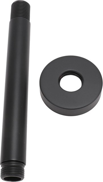 mfySpace Duschkopf-Verlängerungsarm zur Wandmontage aus Edelstahl in Schwarz Matt, Länge: 15 cm, Breite: 15 cm - Bild 1